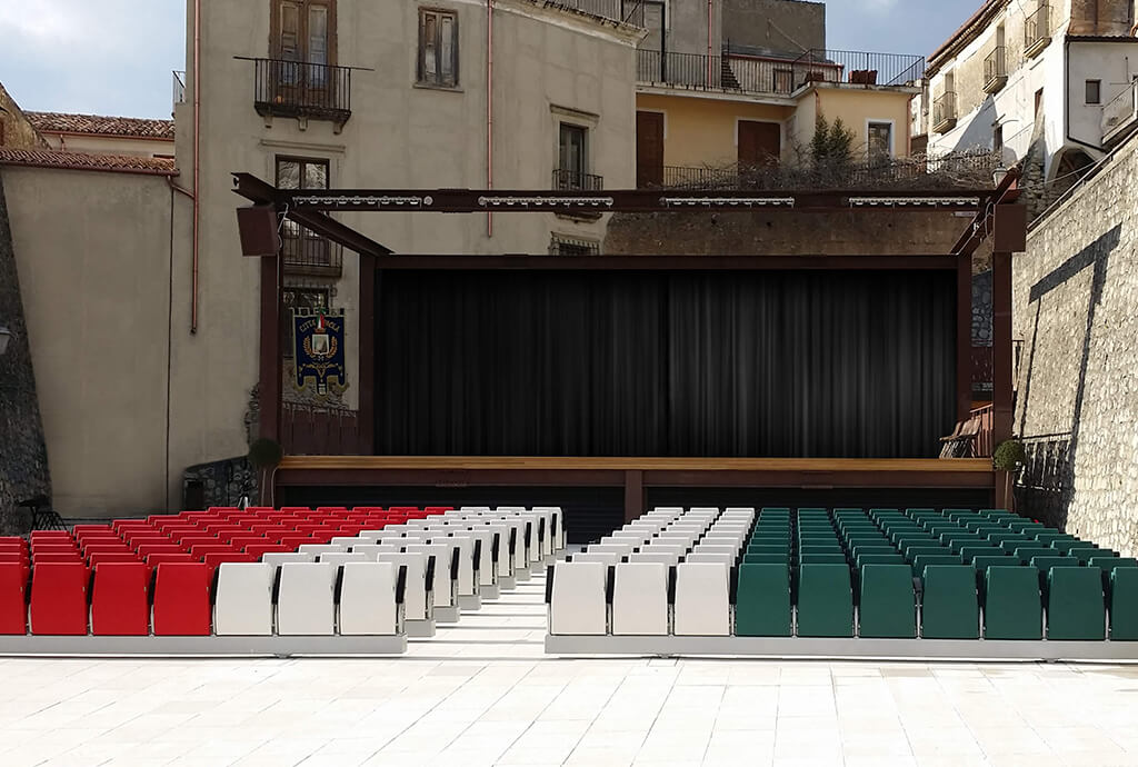 Futura et Floor Technology de LAMM pour le théâtre en plein air de la commune de Paola