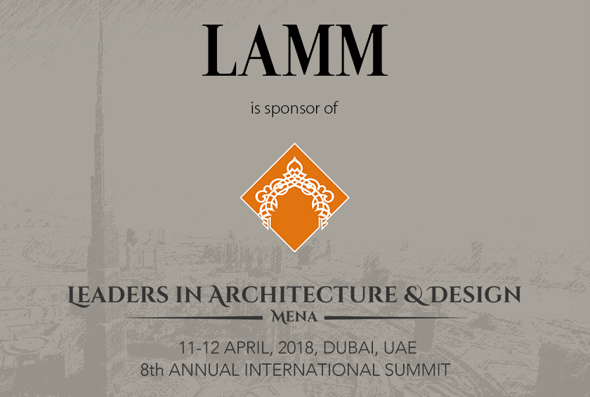 LAMM sponsor of Leaders in Architecture MENA