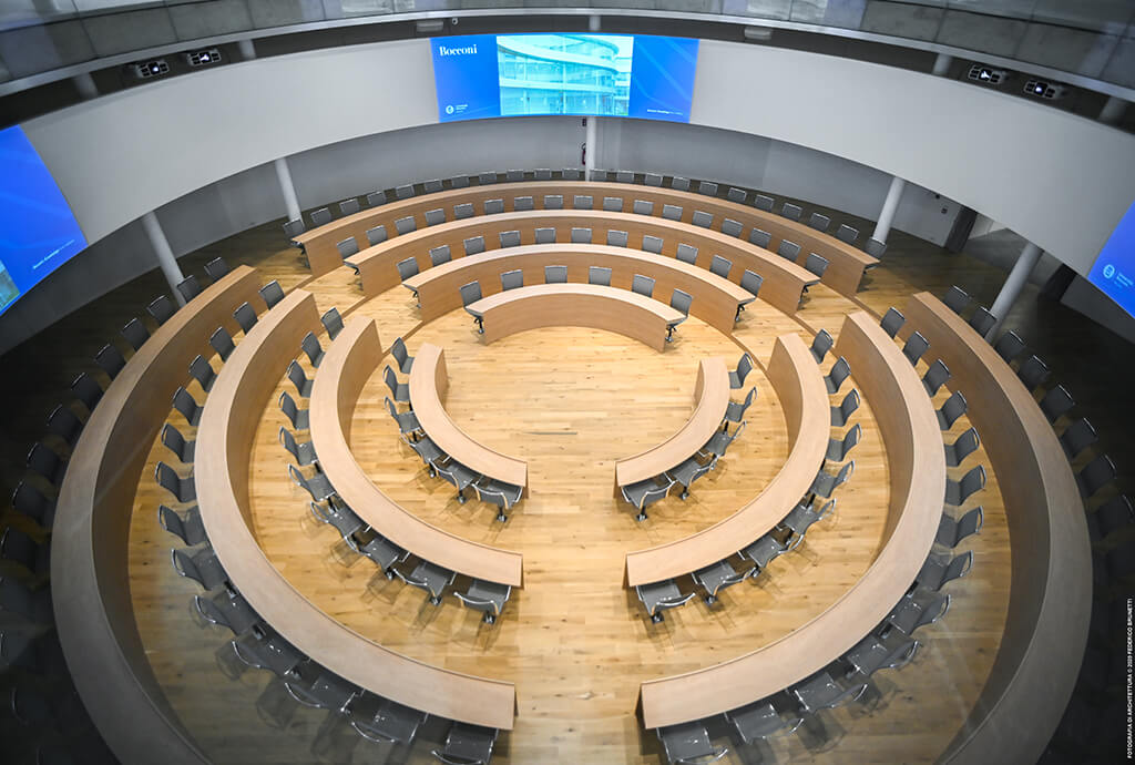 Custom furniture by LAMM for the New Bocconi Urban Campus