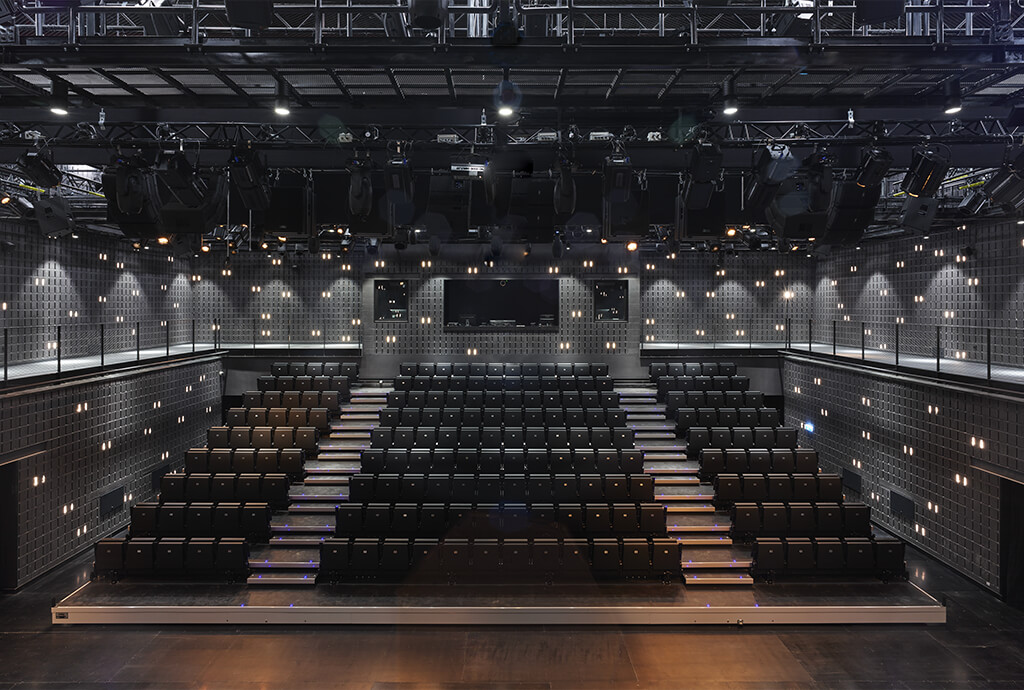 Futura armchairs by LAMM for the multi-purpose Municipal Theatre set up  in Kadıköy, Turkey